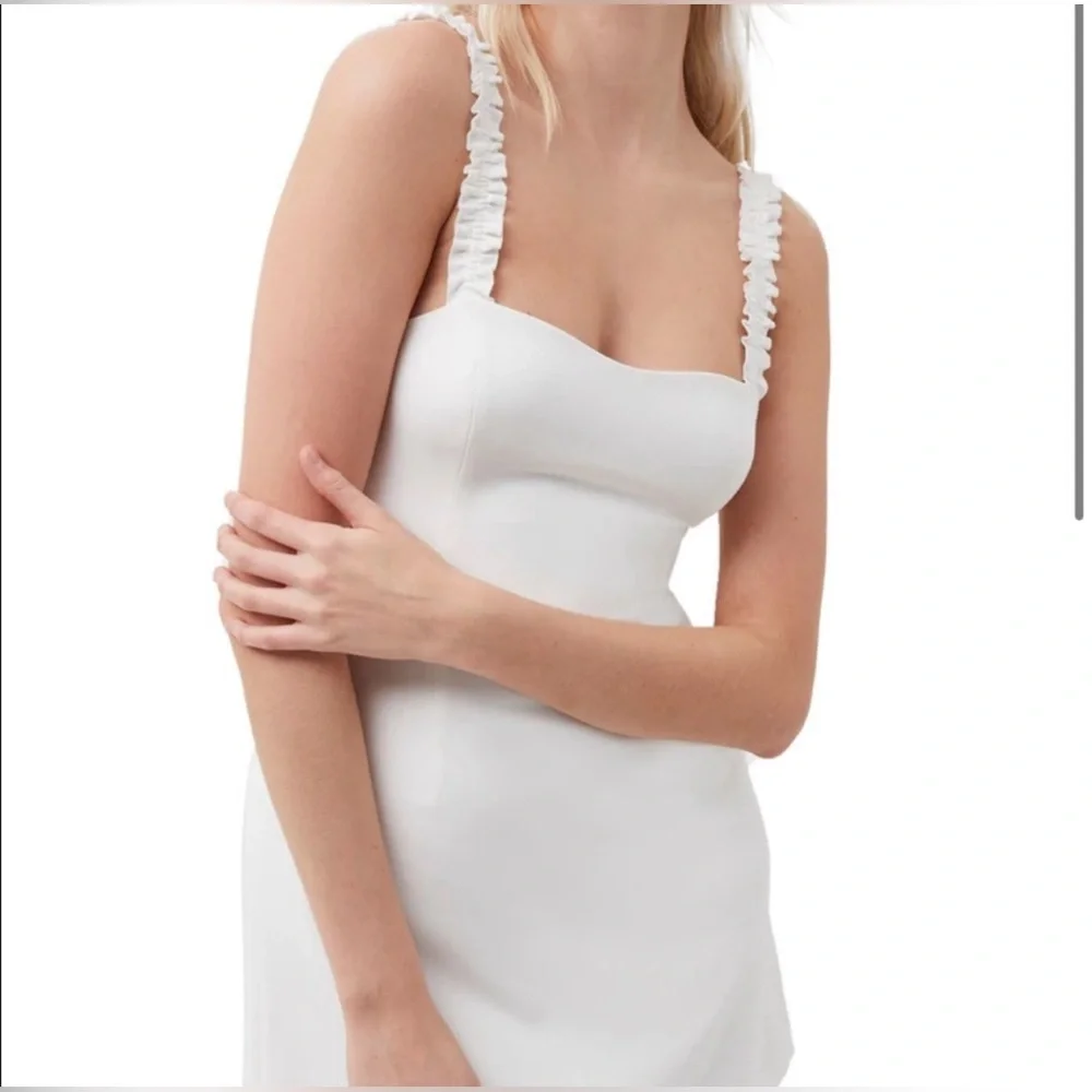 NWT French Connection Whisper Ruffle Sweetheart Dress